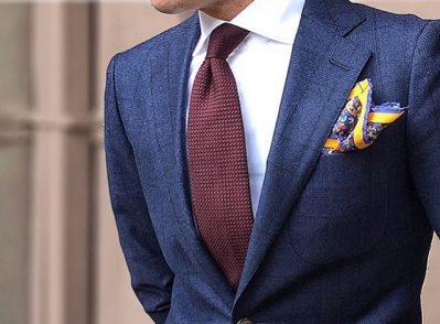 Blue Pocket Square
